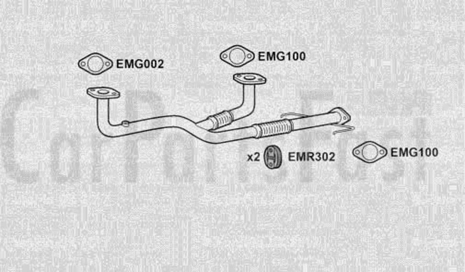 Escape Frente Tubo Mitsubishi Galant 2.5 Gasolina Familiar 03/2000 A 07/2003 Foto 1 de 1
