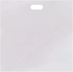 White Plastic Bags 500 Shopping Merchandise Retail Diecut Handles 20" x 20" x 5" - Picture 1 of 4