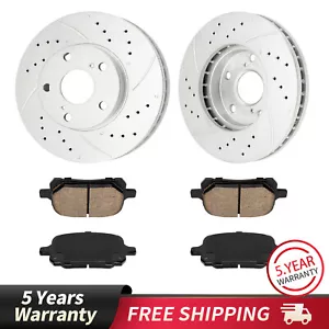 Rotores de freno delanteros perforados de 275 mm pastillas de cerámica para Toyota Avalon Camry Lexus ES300 - Imagen 1 de 14