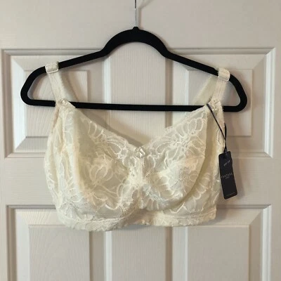 Fantasie 内衣 Jaqueline 蕾丝软杯无线文胸女式 US 32K 象牙色 — 第 1/4 张图片