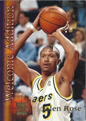 1996-97 Topps Stadium Club Welcome Addition Jalen Rose -Indiana Pacers - Image 1 of 2