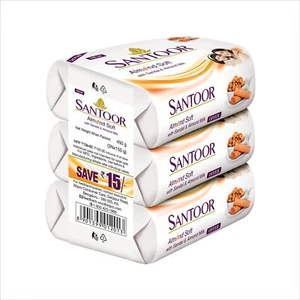 Santoor Mit Mandel Sandale & Mandel Milch Seife 150 GM Jedem Pack 3 y167 - Bild 1 von 4