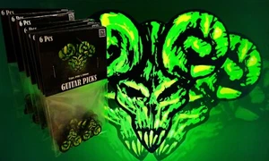 Set mit 6 Stück Gitarren-Plektren Pick Of Destiny 1,3 mm - Bild 1 von 4