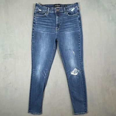Jeans Lucky Brand para mujer 10/30 Bridgette ajustados elásticos denim desgastados Foto 1 de 4