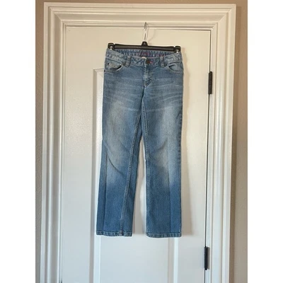 Girls Lands End Denim Jeans Size 8 Straight Leg  - Image 1 of 4
