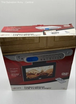 GPX Plateado Bajo Gabinete 8.1” LCD TV AM/FM Radio LCD TV/DVD Reproductor Foto 1 de 4