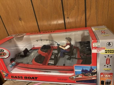 Vintage 2002 Tyco RC Bass Boat Mattel Wheels Remote Control - Image 1 of 2
