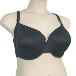 Cacique Lane Bryant Womens Smooth T Shirt Bra Convertible Straps Size 38D Black - Picture 1 of 9