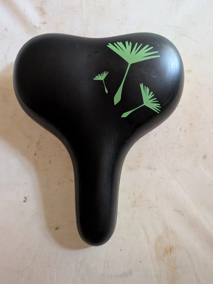 Selle de vélo ville VTT gel noir vert  marque - SELLEROYAL RIO - Photo 1/4