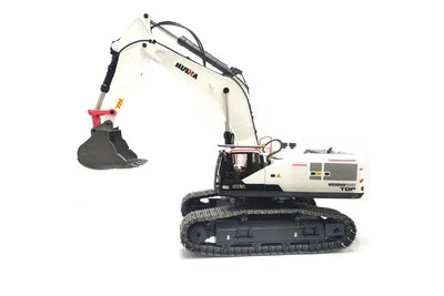 Huina 1594-W RC Excavator Electric Tracked 1/14 Scale RTR - White - image 1 of 4