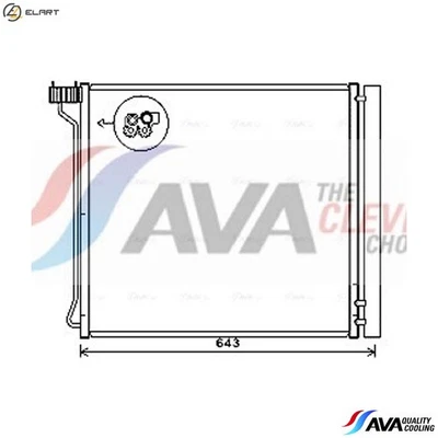 CONDENSER AIR CONDITIONING BW5474D FOR BMW X5/SAV/F15/F85/E70 X6/SAC/E71/E72 - Image 1 of 4
