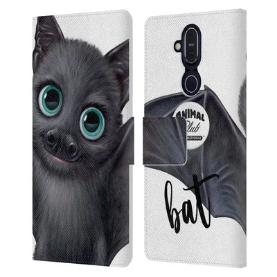 ANIMAL CLUB INTERNATIONAL FACES LEATHER BOOK CASE FOR MICROSOFT NOKIA PHONES - Image 1 of 4