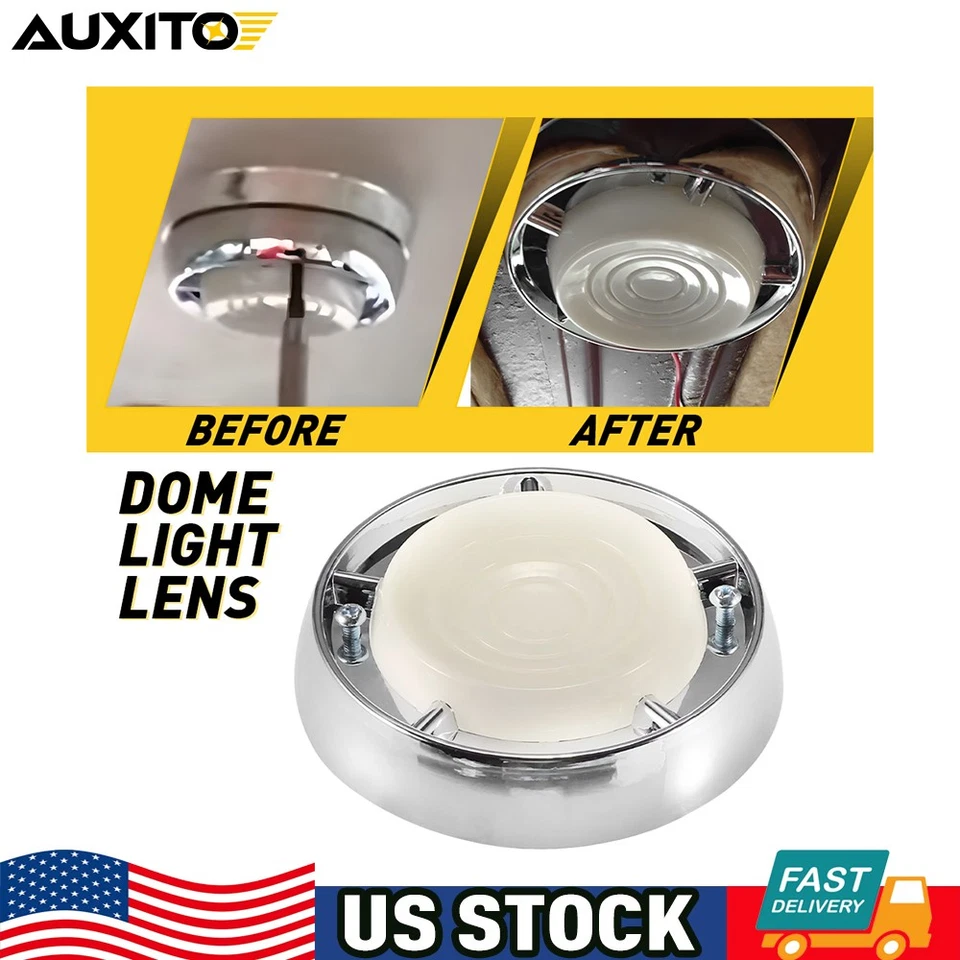 Bisel y lente de lámpara de luz domo para Ford Mustang 1967-1970, Falcon 1961-1965 y más Foto 1 de 4