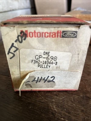 NOS Motorcraft Ford OEM Alternator Pulley GP-698 F3HZ-10344-B - Image 1 of 4