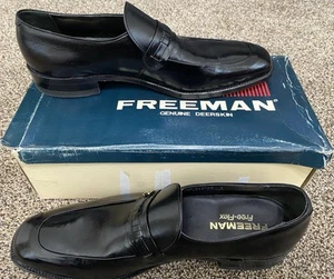 Nuevo Mocasín Free-flex Flandes de Colección Años 70’s/80’s Cuero Para Hombre Talla 13 AA - Imagen 1 de 10