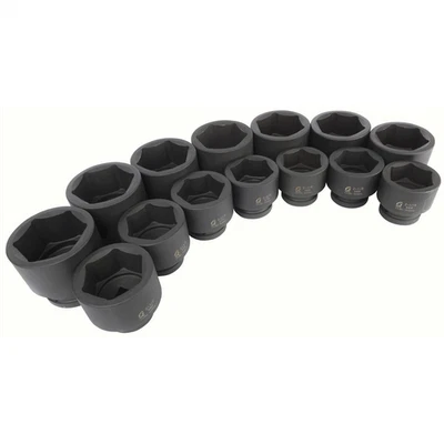 Sunex 5616 14-Piece 1" Drive Fractional SAE Fractional Impact Socket Set Foto 1 de 3