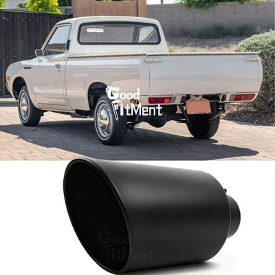 For Datsun 620/620 Pickup 4" Inlet 8" Outlet Diesel Exhaust Pipe Muffler Tip 15" Foto 1 de 4
