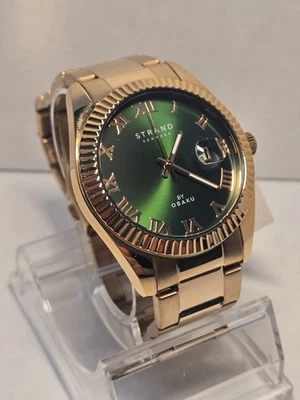 Obaku-Strand, DELMORE MINT 42mm, Analog Watch - For Men S721GDVESV New! - Image 1 of 4