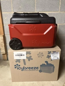 IcyBreeze Tragbare Kühlbox / Klimaanlage Platinum Pro Rot Schwarz mit Batterien - Bild 1 von 7