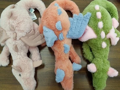 Jellycat Pack Of 3 Dragons Persimmon Malachy Rose Large Dragon 50cm New With Tag - Image 1 of 4
