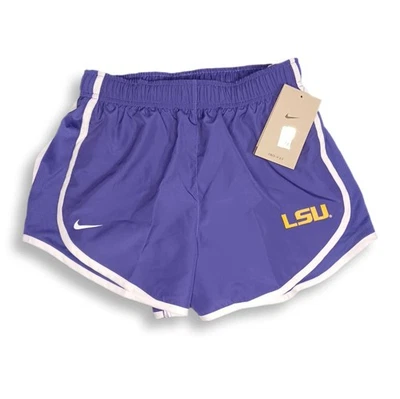 Nike LSU Tigers Womans Shorts Size XS Purple Dri-Fit NCAA Active Fit - Image 1 of 4