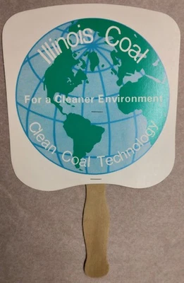 Ventilador de mano c1990 para la industria del carbón de Illinois Foto 1 de 4