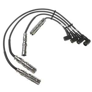 55602 Set of 4 Spark Plug Wires for VW Volkswagen Golf City Jetta GTI Beetle - Picture 1 of 2