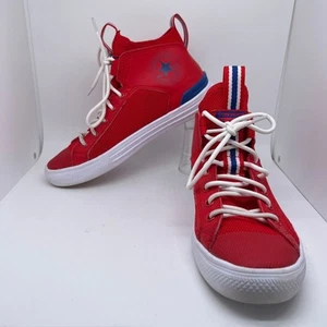 Converse Unisex Trainers Sneakers University Red Rush Blue White Mens 5 Women 7 - Picture 1 of 11