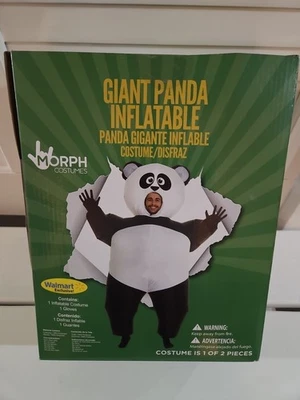 Disfraz de panda gigante inflable para adulto animal inflable oso sumo traje de grasa Morph  Foto 1 de 3