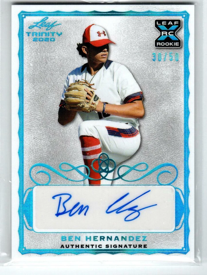 2020 Leaf Trinity Platinum Spectrum #ABH1 Ben Hernandez /50 (ref 235538) - Image 1 of 1