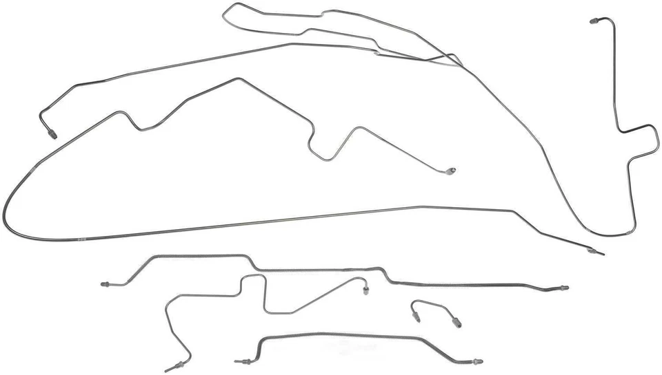 FIT 1997-2002 JEEP WRANGLER WO/ABS W/DANA 44 AXLE STAINLESS STEEL BRAKE LINE KIT - Image 1 of 3