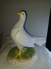 Ceramic Dove Pigeon Bird on Rock Italy 7"