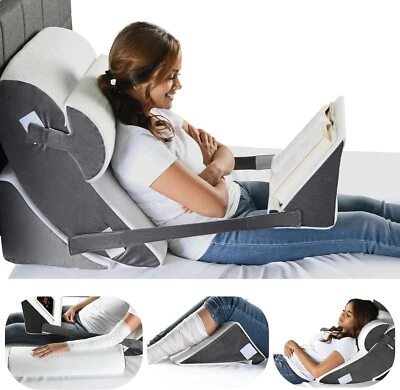 Adjustable Memory Foam Orthopedic Bed Wedge Pillows Pain Relief Sleeping WashCov - image 1 of 4