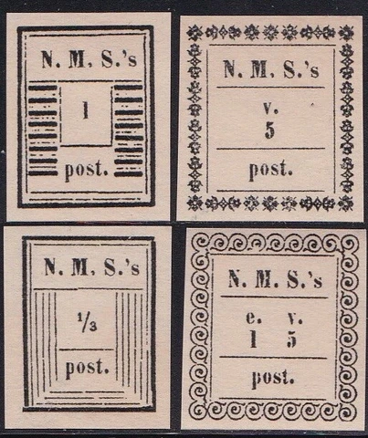EO48. Madagascar Norwegian Missionary Society Set Gummed Reproduction Stamp sv Cover