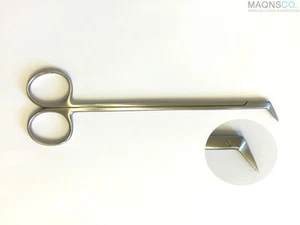Surgical Vascular Scissor General Instruments Angled 60 Degree 7" 14-02067-19 - Picture 1 of 1