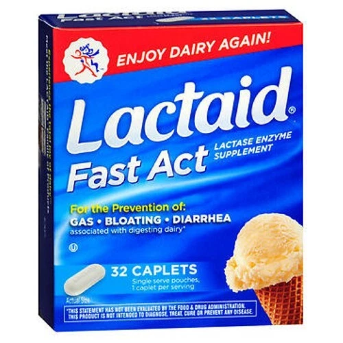 JOHNSON & JOHNSON Caplets D'Action Rapide 32 Caplets Par Lactaid