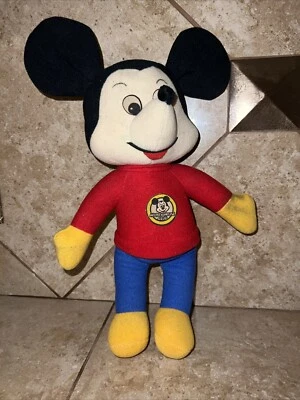 Mickey Mouse Club Vintage Doll Stuffed Plush 12" Tall Knickerbocker 1976 - Image 1 of 4