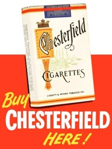 Buy Chesterfield Cigarettes Here! NEW METAL SIGN: 9x12" Ships Free - Picture 1 of 1