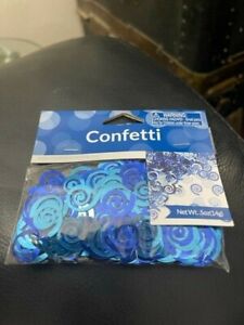 Royal Blue Confetti Swirls .5oz  Birthday Party Decorations Supplies New!!!