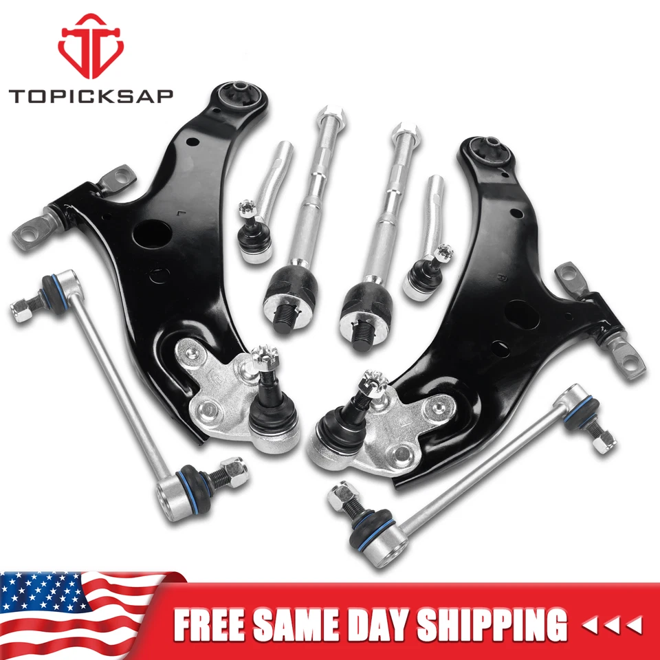 Front Lower Control Arms Sway Bar For 2008-2018 Toyota Highlander Lexus RX350 - Image 1 of 4