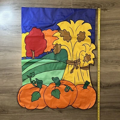 Bandera de jardín de 40x28 pulgadas - Calabazas de cosecha de otoño de temporada Foto 1 de 2