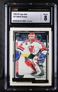 1992-93 TOPPS GOLD MARTIN BRODEUR #513 CGC/CSG 8 - Picture 1 of 2