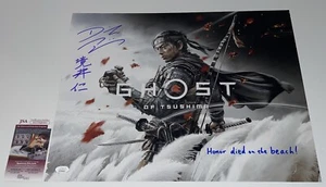 Daisuke Tsuji Signed 16x20 Ghost of Tsushima Authentic Autograph JSA COA WITNESS - Picture 1 of 8