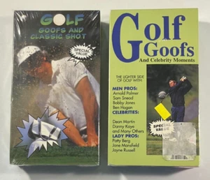 Golf Goofs Classic Shot & Celebrity Moments 2 VHS 1994 & 1998 Sealed Mint New! - Picture 1 of 6