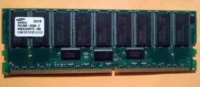 Samsung PC2100R-25330-Z ECC DDR 512MB Memory M383L6420DTS-CB0 RAM - Image 1 of 2