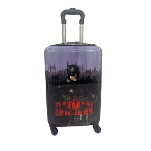 Batman Black 20" Luggage Hardside Spinner Carry-On Trolley Suitcase for Kids - Picture 1 of 9