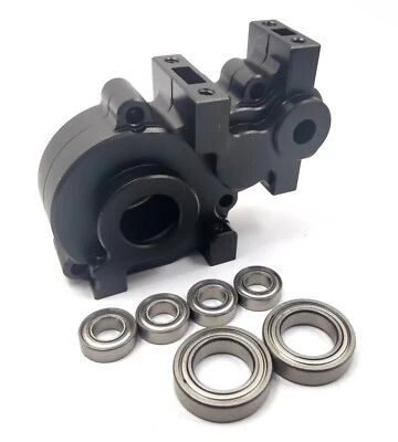 Aluminum Transmission Case Black For Team Associated RC10GT 7661 Dhawk Racing - Image 1 of 4