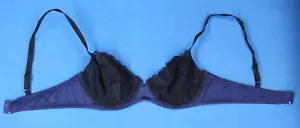 Sujetador Apt 9 Intimates negro con aros sin forro Demi talla 38C #D1407 - Imagen 1 de 4