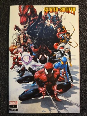 SPIDER SOCIETY 1 VARIANT CLAYTON CRAIN Limited Exclusive COA Only 919 NM + - Image 1 of 3