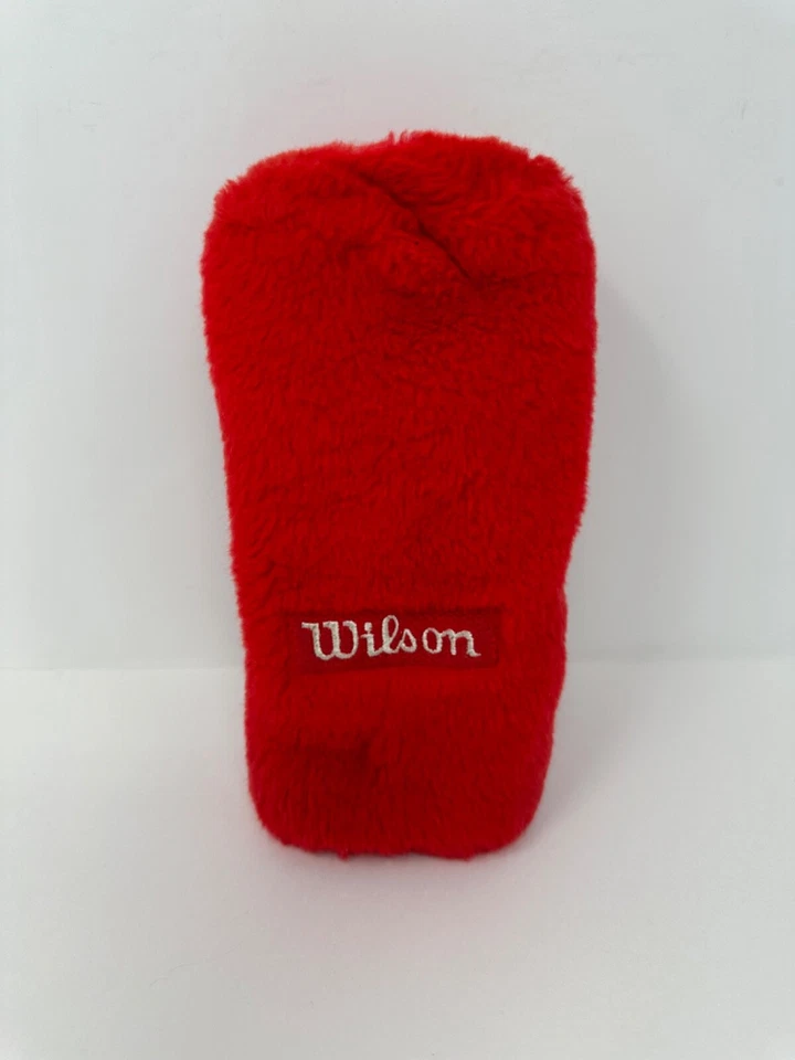 Cubierta de cabeza de palo de golf Wilson vintage roja difusa #5 ¡Rara! Y3 Foto 1 de 3